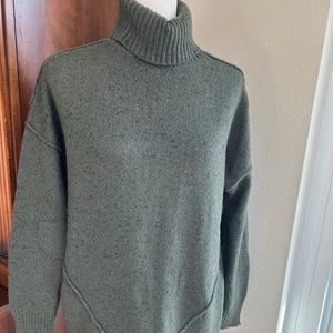 Michael Kors Olive Green/Black Specs Sweater - Size Medium